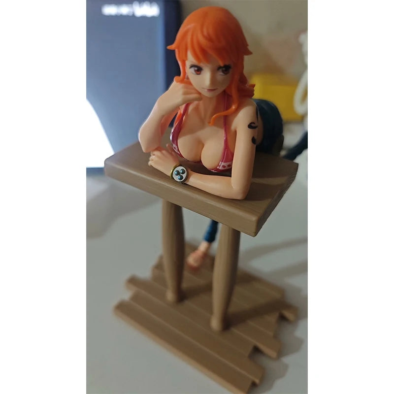 【IN STOCK】Original Banpresto Grandline Journey Special One Piece Nami Lying Pose 15cm Figure Collectible Model Toy Gift