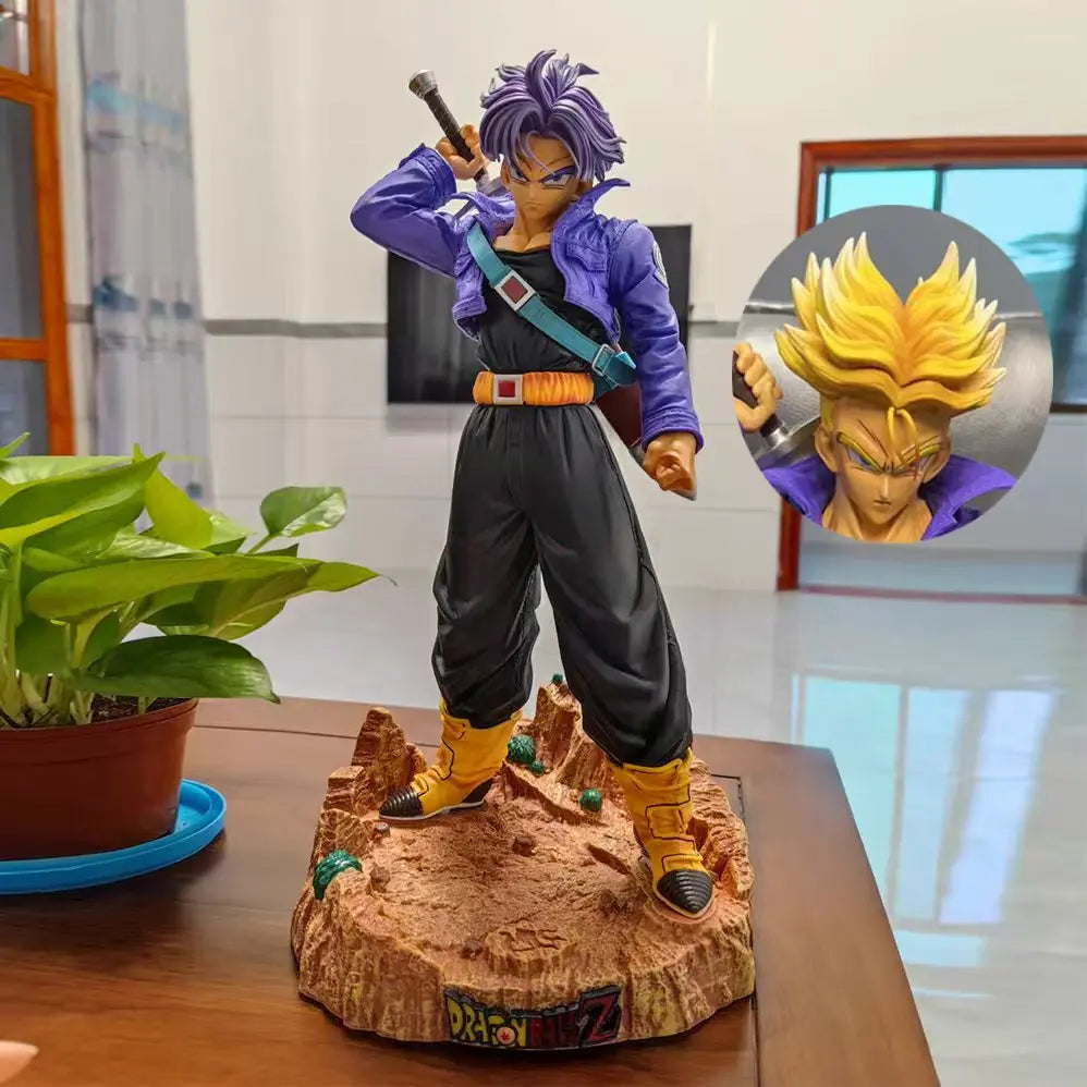 23CM/9" Dragon Ball Z Anime Figurine Trunks Figure Super Saiyan Trunk PVC Model