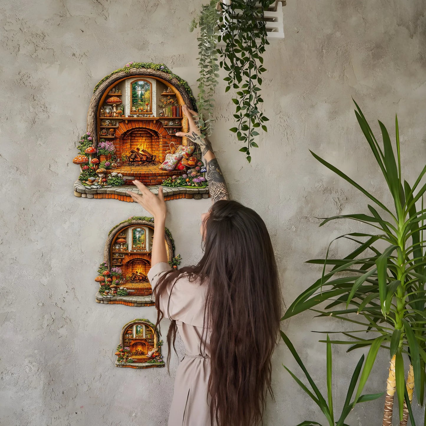Fantasy Style Wooden Jigsaw Puzzle Wood Home Decor Painting Christmas and Halloween Gift Toy For Teen And Kid