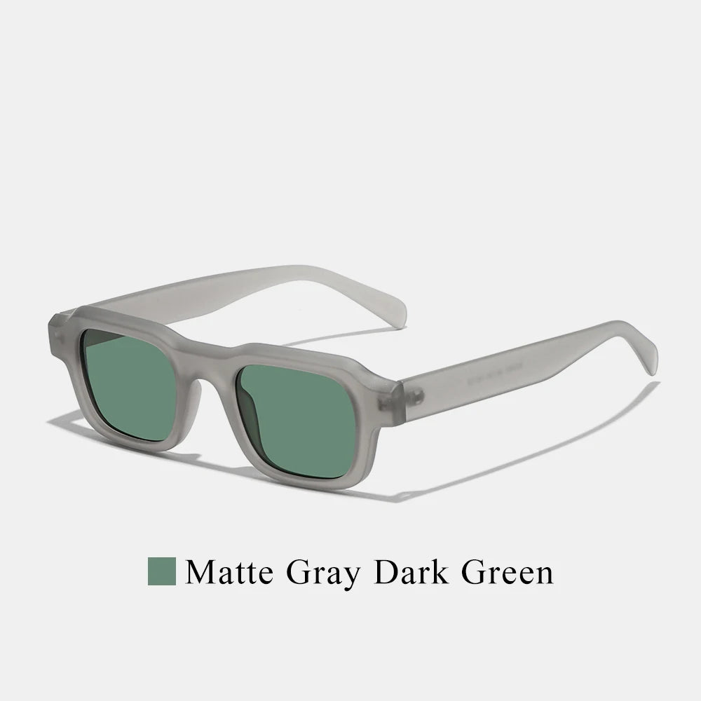 2026 Trendy Small Square Sunglasses Men Women Retro Rectangle Vintage UV400 Gradient Shades Travel Beach Street Eyewear Fashion