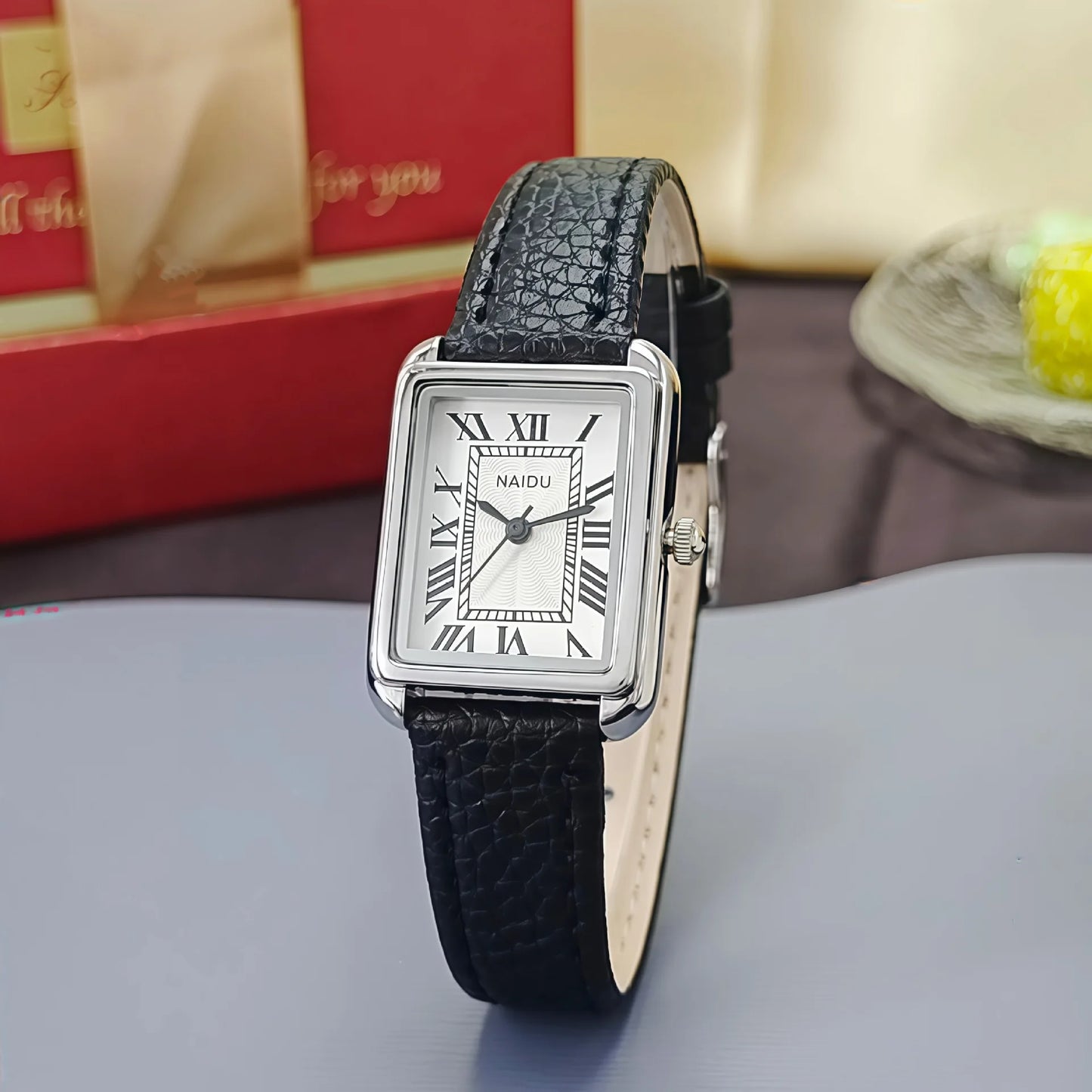 Fashion Rectangle Quartz Watch Women Luxury Brand Roman Dial Leather Strap Wriswatch Ladies Clock Relogio Feminino Dropshipping