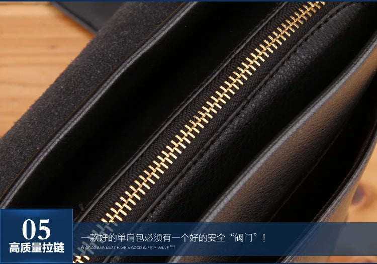 The Leisure Business Single Shoulder Bag Polo Vertical  Man Trend Inclined Shoulder Bag Сумка Мужская На Плечо Crossbody Bag