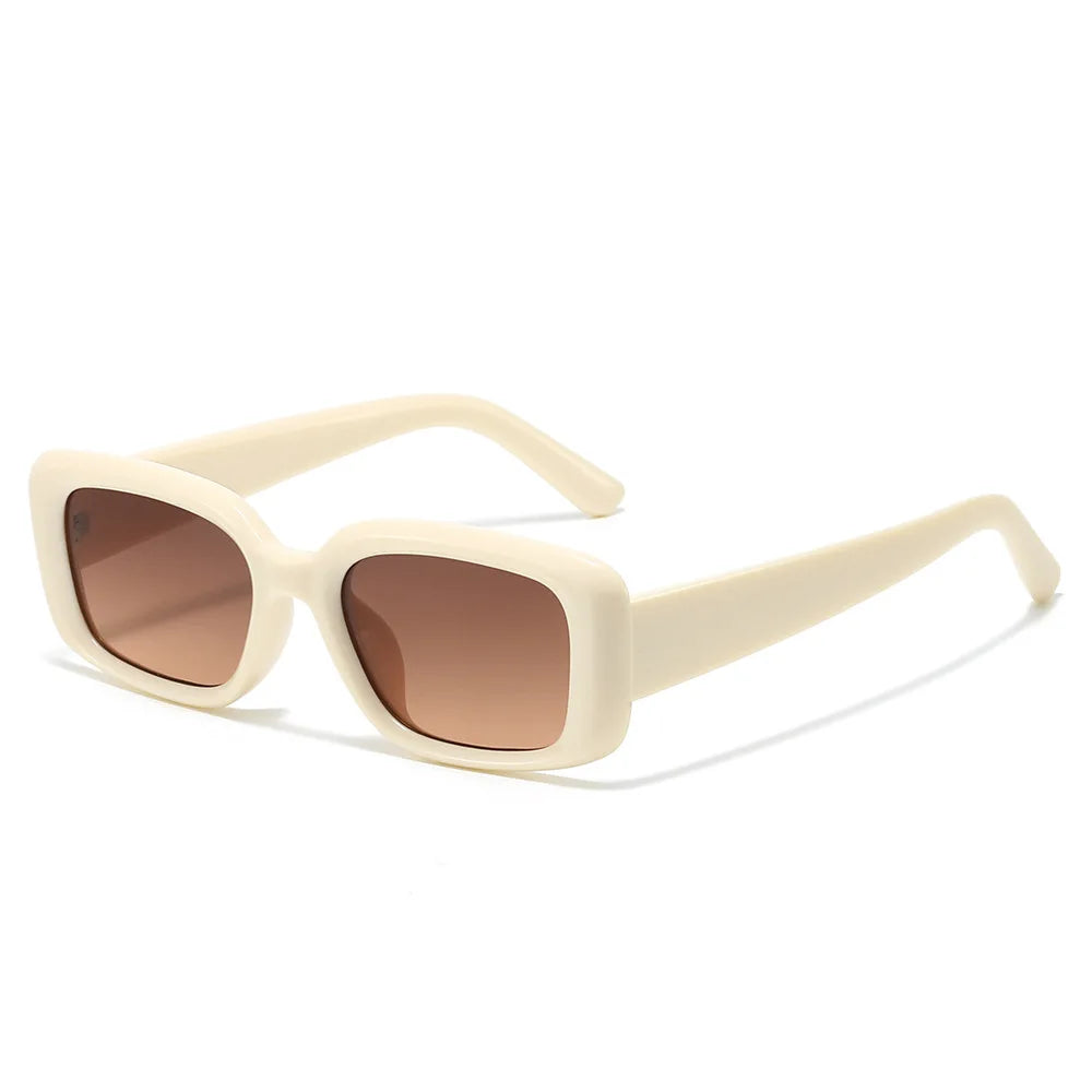 JNPCXI New Square Jelly Green Gray Color Sunglasses Women Fashion Gradient Shades UV400