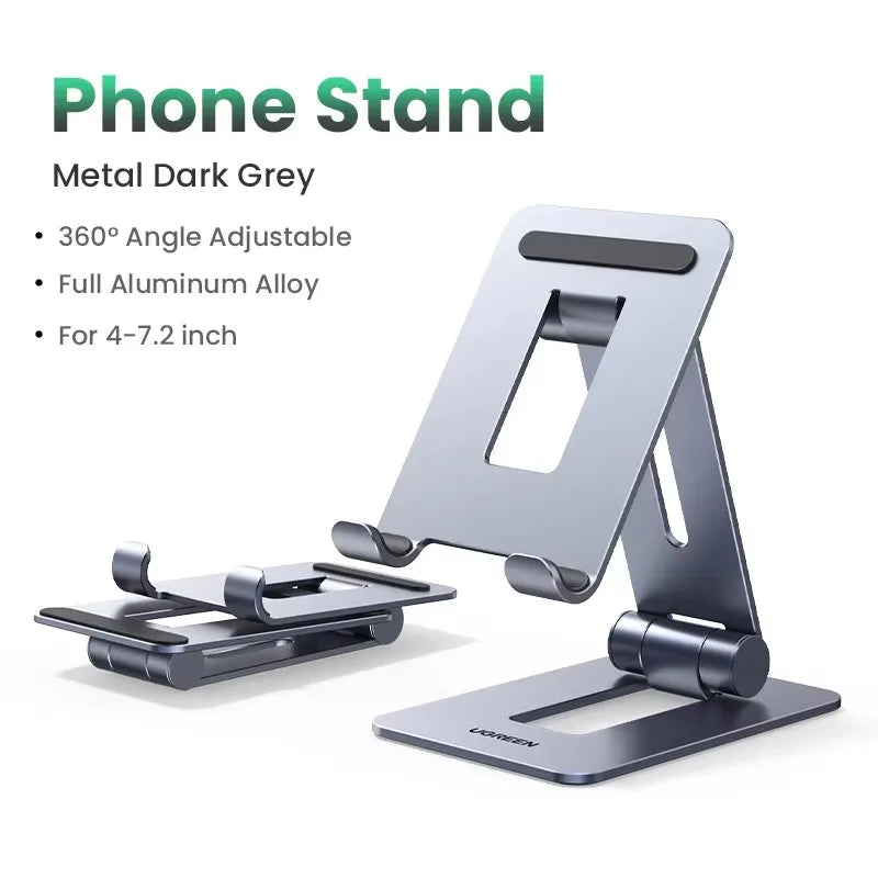 Phone Holder Stand Aluminum Mobile Phone Stand iPhone 14-16 Pro Xiaomi Portable