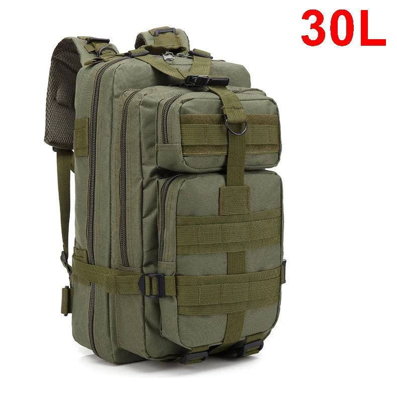 30/50L Tactical Backpack Military Survival Outdoor Molle Assault Pack Hiking Bag