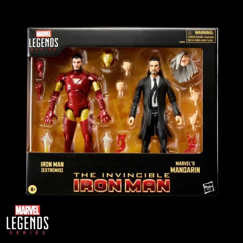 Original Hasbro Marvel Legends Series The Invincible Iron Man Marvel'S Mandarin Anime Figure Toys Ornaments Collection