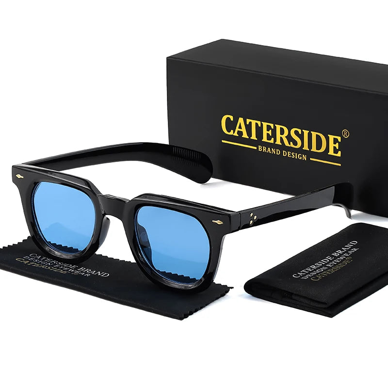 CATERSIDE Fashion Retro Sunglasses for Men Punk Brand Design Sun Glasses for Women Outdoor Beach Travel Glasses Summer Style