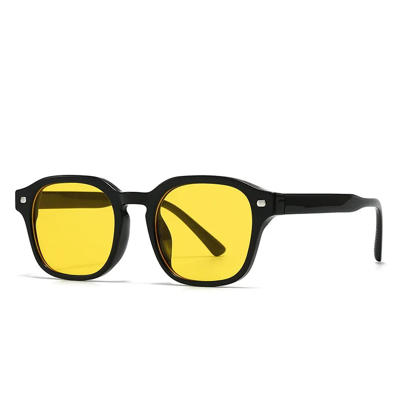JNPCXI New Square Sunglasses Women Fashion Green Leopard Gradient Shades UV400 Retro Men Sun Glasses