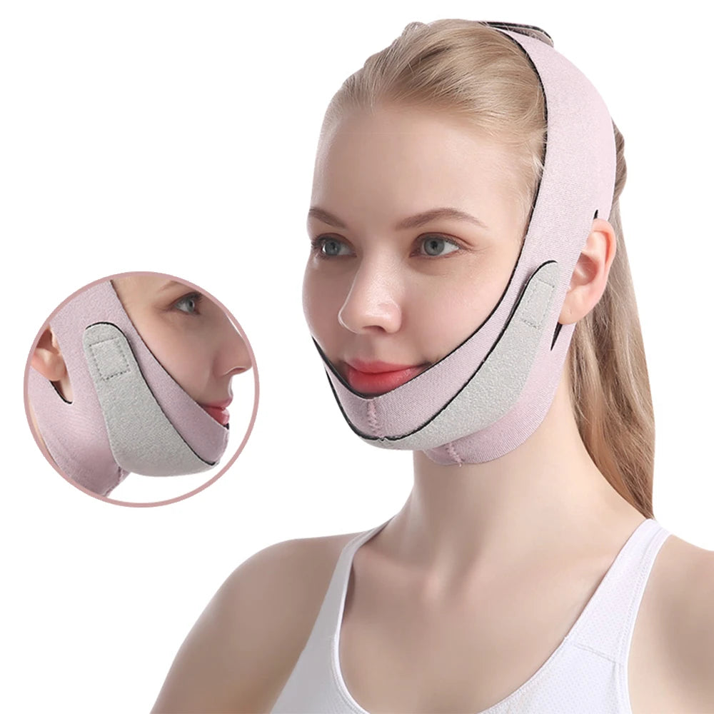 Reusable Face Slimming Bandage V Line Face Shaper Women Chin Cheek Lift Up Belt Facial Massage Strap Face Skin Care Beauty Tools