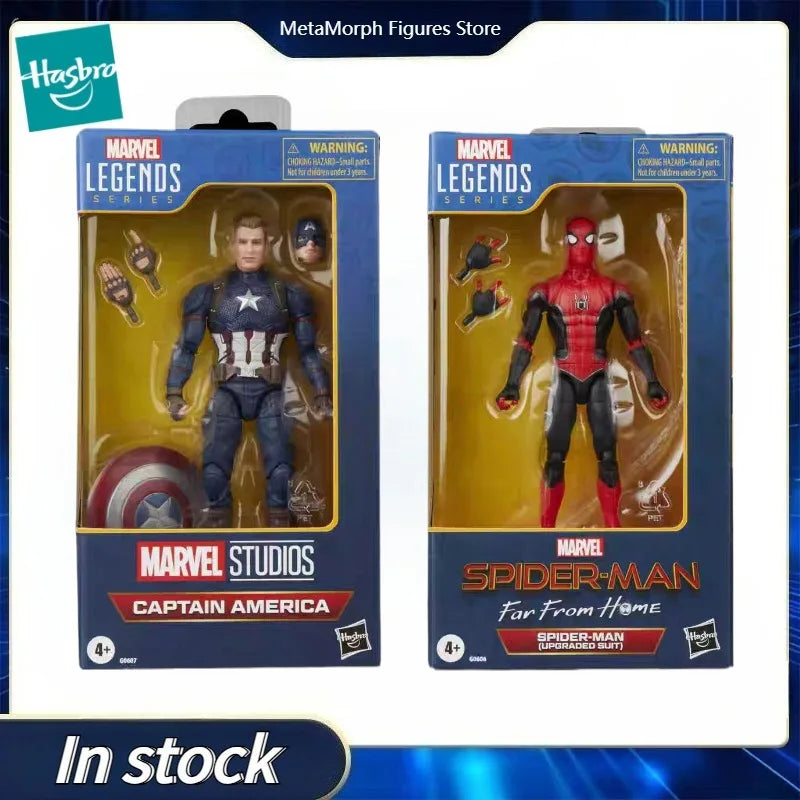 Original Hasbro Marvel Legends Series Captain America/Spider Man Action Figure Toy Collection Model
