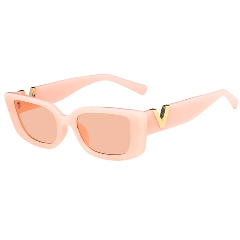 JNPCXI Retro Cat Eye Sunglasses Women Luxury Beige Sun Glasses Men Fashion Design