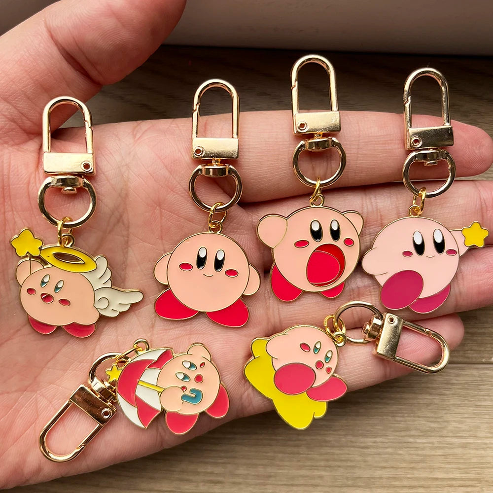 6PCS Cute Keychains - Kawaii Pink Enamel Pendants for Car Keys, Backpacks, Handbags, Perfect Gift for  Lovers