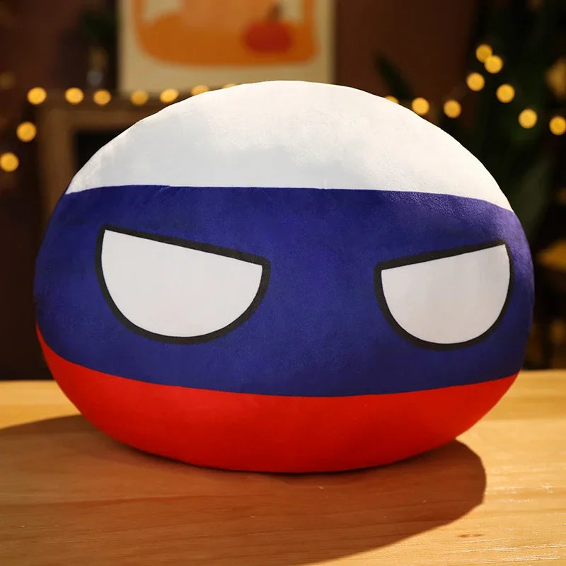 Country Ball Toys Plush Polandball Hand Warmer Pillow Countryball USSR USA FRANCE RUSSIA UK JAPAN GERMANY ITALY Decor