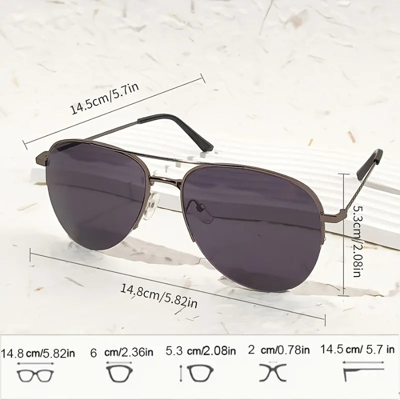 Fashion Glasses for Women and Men Classic Colored Lens Glasses Metal Frame Glasses Fashion Glasses