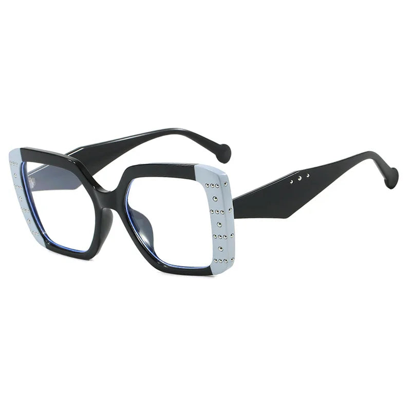 JNPCXI New Fashion Square Women Glasses Frame Clear Anti-Blu-Ray Eyewear Retro Men Optical Frame Computer Goggles