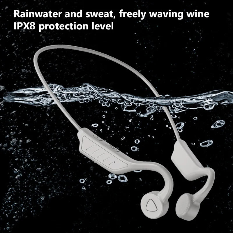 Bone Conduction Swimming Headphones Bluetooth 5.3 IPX8 Waterproof HIFI Stereo Sound MP3 Bluetooth Dual Mode Sports Headphones