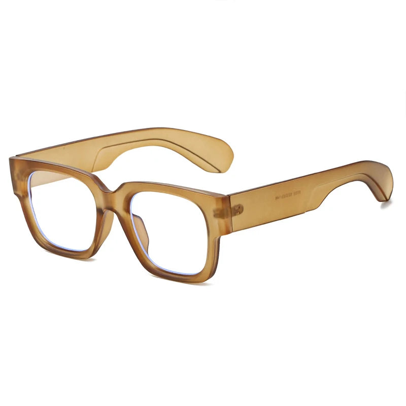 JNPCXI New Fashion Square Women Glasses Frame Clear Anti-Blu-Ray Eyewear Retro Men Optical Frame Computer Goggles