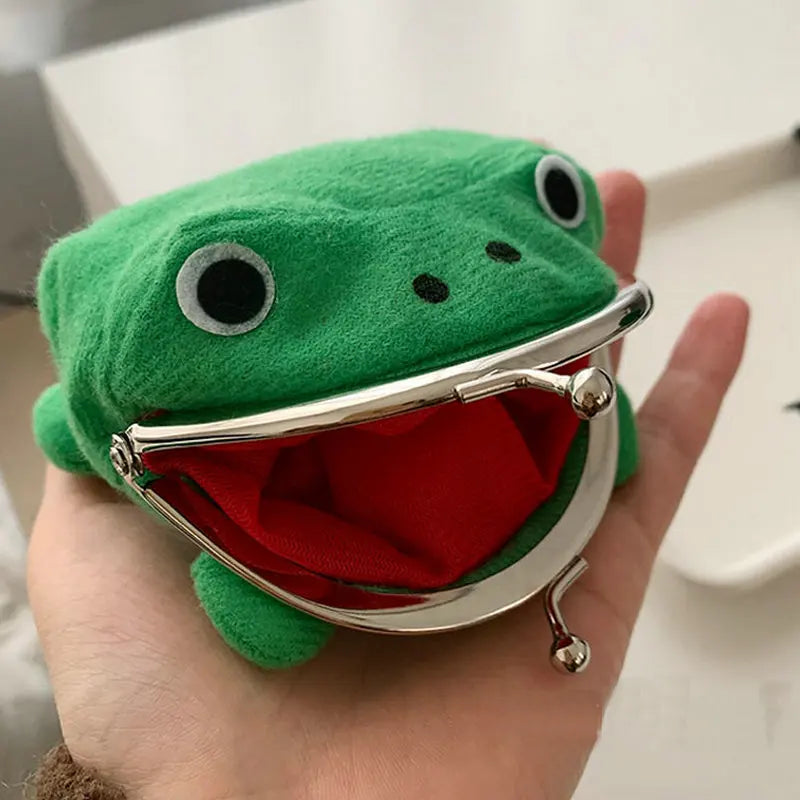 1PC Frog Coin Purses Cartoon Wallet Pouch Anime Manga Fluff Cute Wallet purse