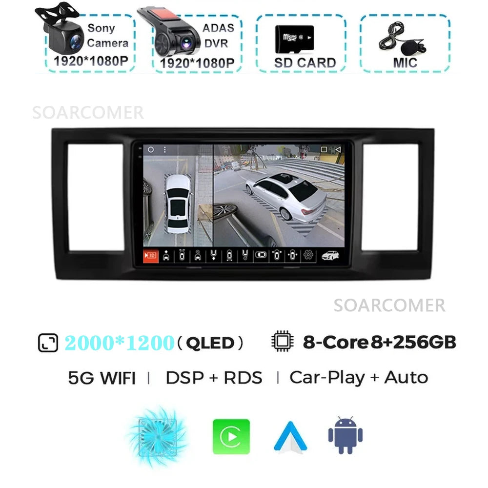 For VW Volkswagen Caravelle 6 T6 2015-2020 GPS DVD DSP Car Radio Multimedia Video Player Android 15 Auto Carplay Navigation