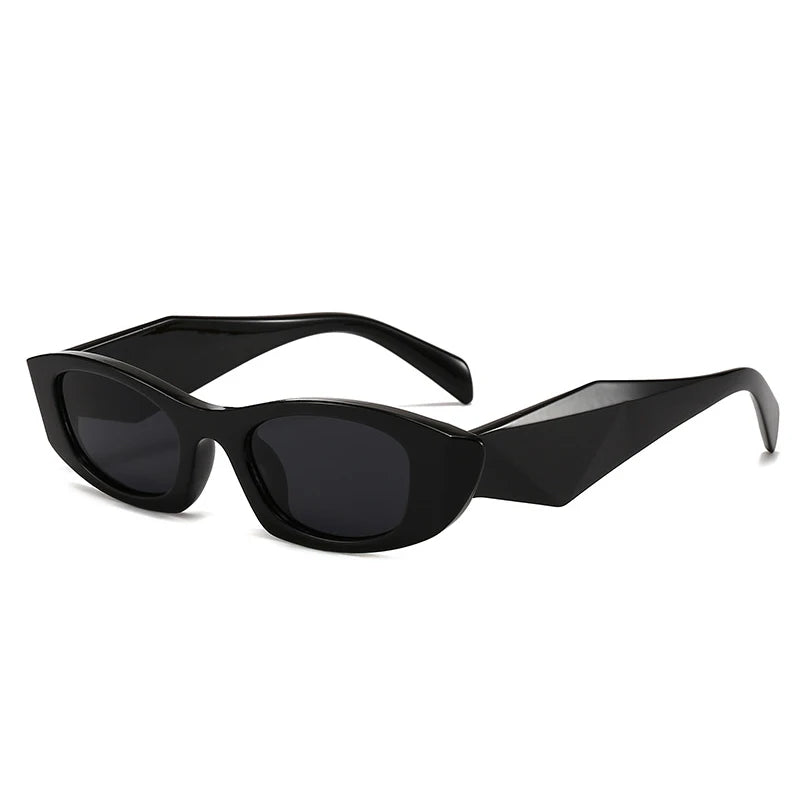 JNPCXI New Ins Popular Fashion Polygon Cat Eye Women Sunglasses Vintage Brand Designer Green Yellow Men Sun Glasses Shades UV400