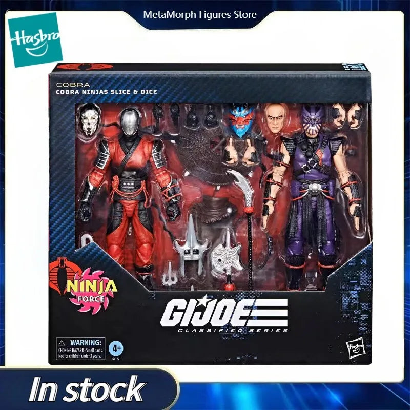Original Hasbro G.I. Joe Classified Series #160 Cobra Ninjas Slice Anime Figure Model Toys Collection