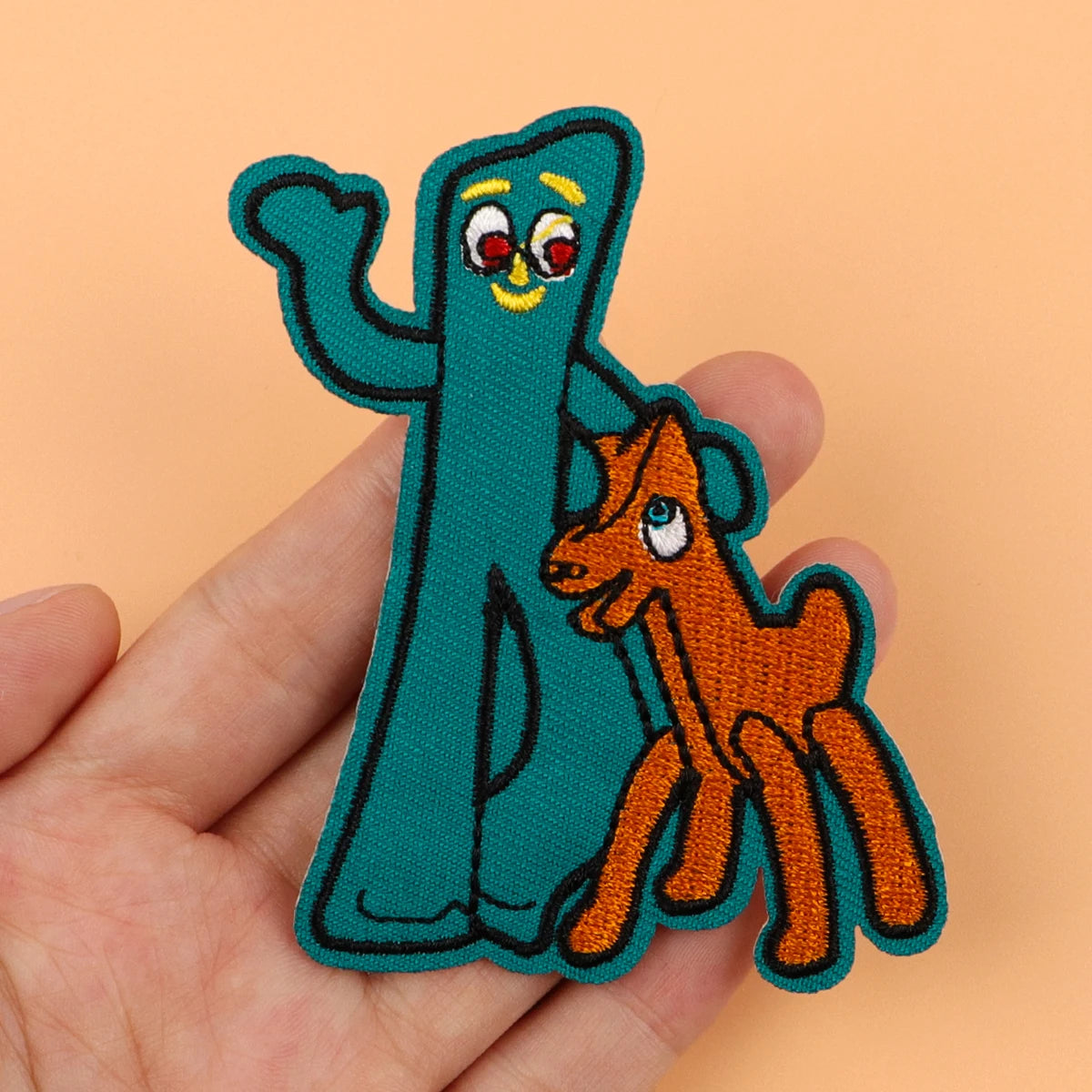 Cartoon Figure Patches On Clothes Cute Animal Iron on Embroidered Patches For Clothing DIY Stripes Applique Accessory