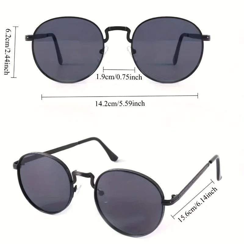 New Retro Small Round Frame Eyewear European and American Fashionable Women's Sunglasses Steampunk Sun Glasses UV400 Glasses