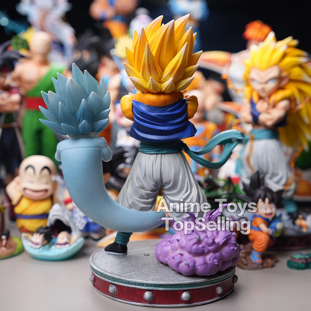 25cm/9.8in Anime Dragon Ball Z Figure Gotenk Figure Ghost Night Light PVC Figure