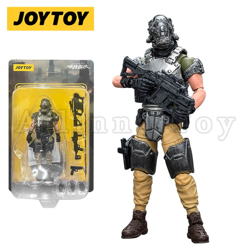 JOYTOY 1/18 3.75 Action Figures Military Armed Force Metal Mask Anime Model