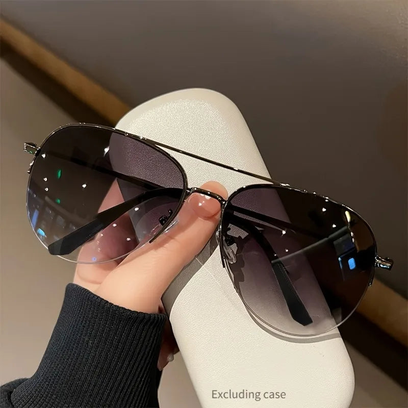 Fashion Glasses for Women and Men Classic Colored Lens Glasses Metal Frame Glasses Fashion Glasses