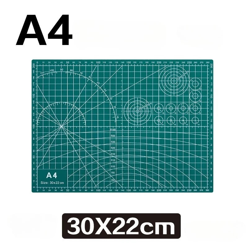 1pc Precision A2/A3/A4/A5 Desktop Cutting Mat with Measurement Guides, Ideal for Sewing & Craft Projects