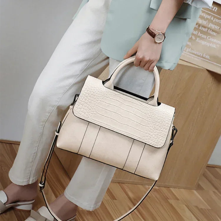 Women's Cow Real Leather Crossbody Bag Female Cowhide Designer Luxury Shoulder Bags Ladies Casual Retro Large Capacity Handbag
