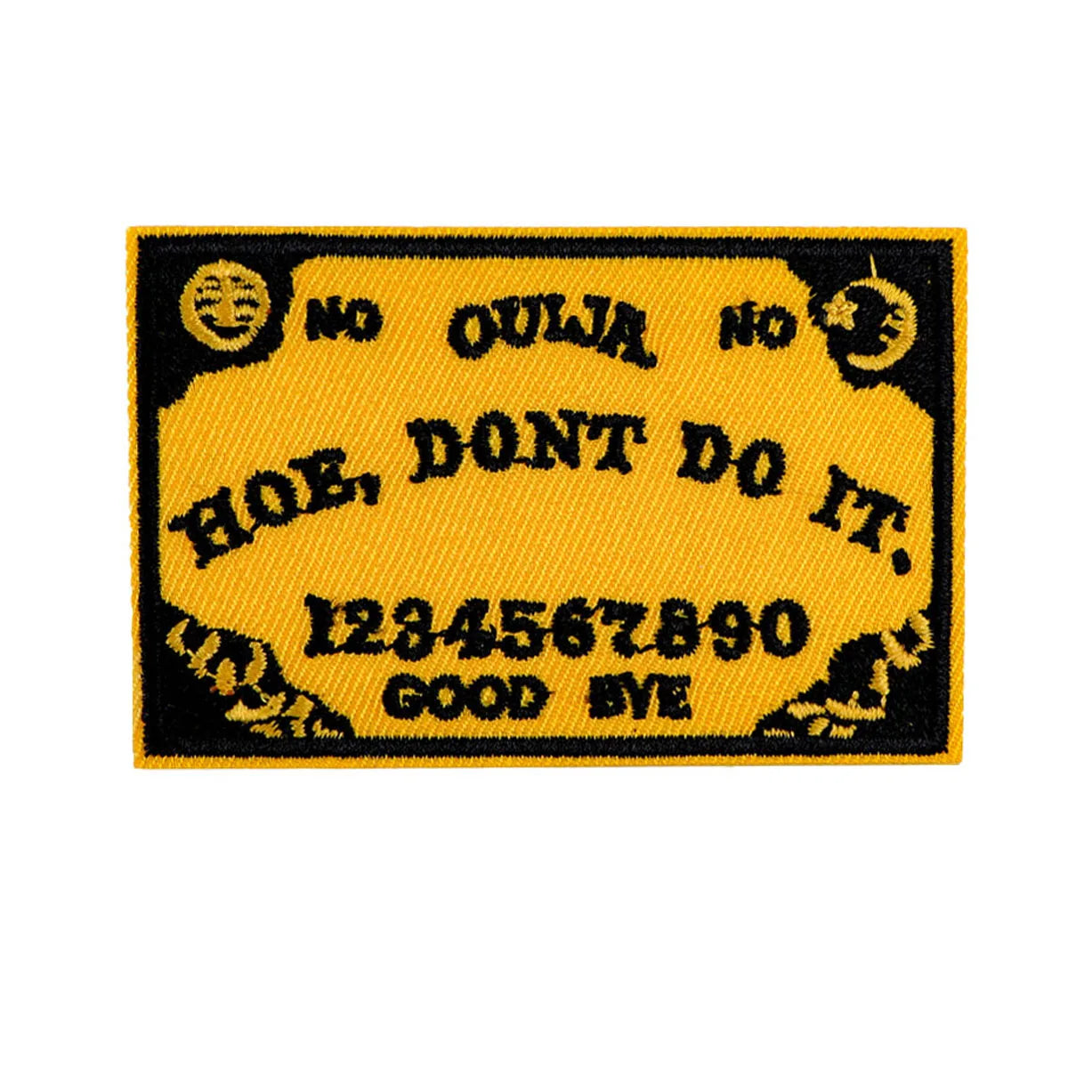 Ouija Halloween Embroidery Patch Cute Cat Iron On Patches For Clothing Thermoadhesive Patches On Clothes DIY Sew Badges