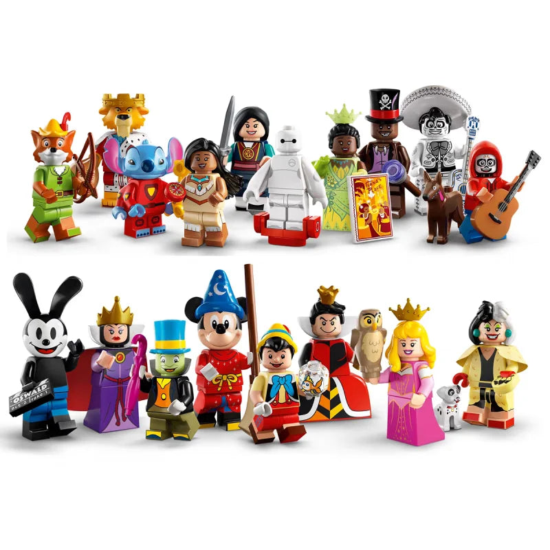 MINISO 18 Minifigures Bricks 100th Anniversary Series Building Blocks Model Toys