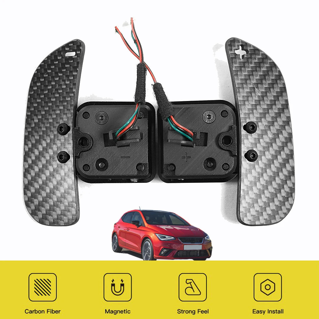 For Seat Leon Cupra Magnetic Paddle Shifter Carbon Fiber Paddle Shift Aluminum Alloy Formentor Leon ST