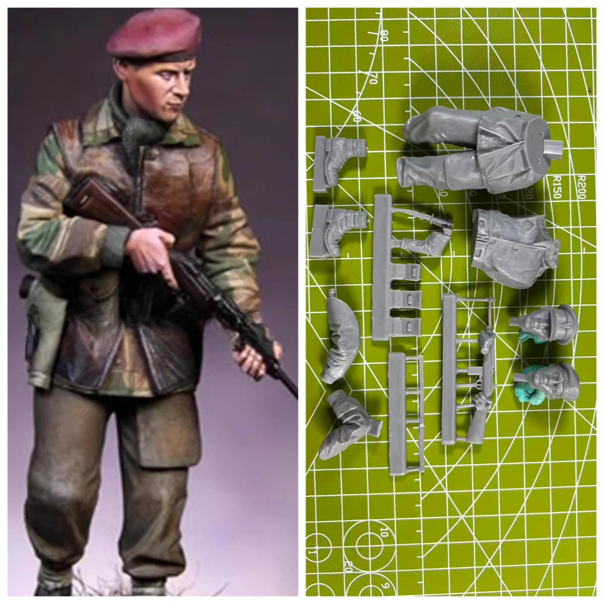 1/16 Casting Resin Model Grey Kit UK Assault Team Model Requires Assembly Unpainted