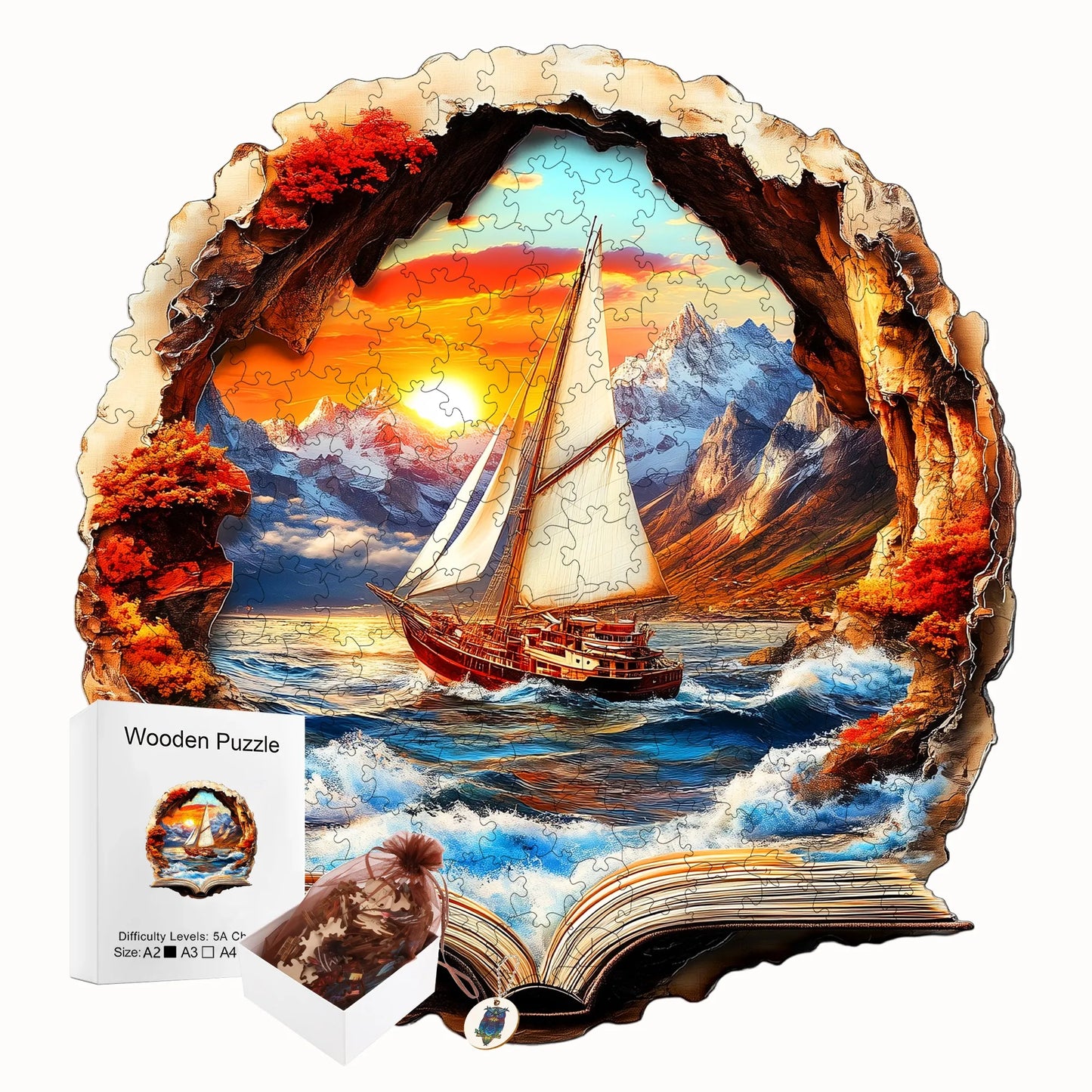 Fantastic World Wooden Jigsaw Puzzle Wooden Home Decor Christmas and Halloween Gift Toy for Teen and Kid