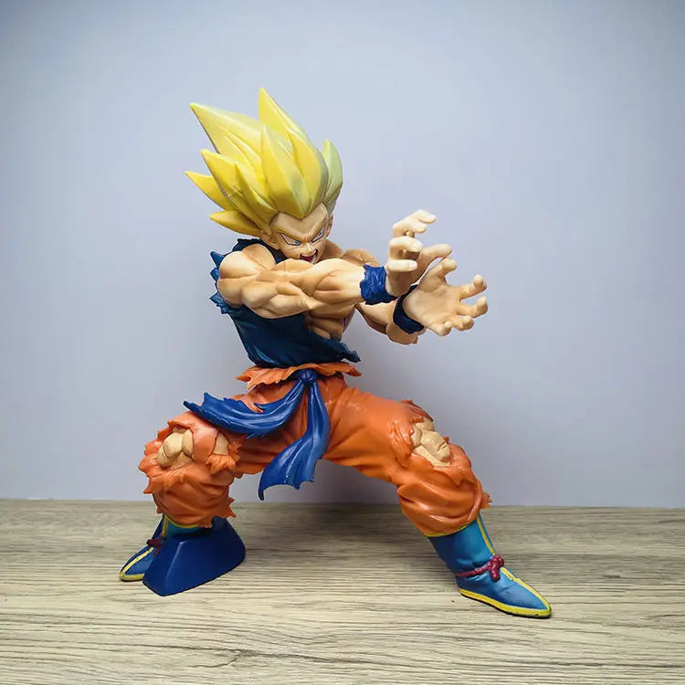 Dragon Ball Z Son Goku Battle Damage Shockwave Manga Statue PVC Action Figure