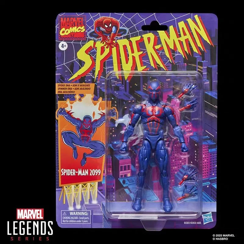 Original Hasbro Marvel Legends Series Retro Spider-Man 2099 Anime Fiqure Toy Model Collection April