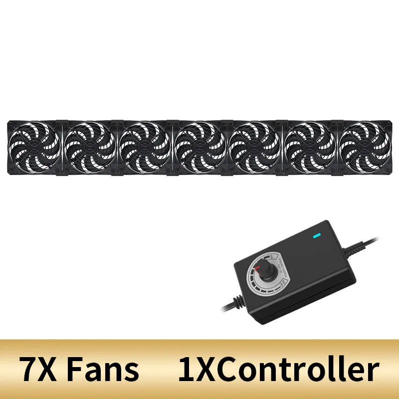 US Plug 120mm 3000RPM Cooling Fan 12V/220V Mining, Server, Cabinet, Workstation