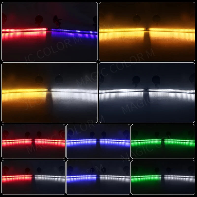 96 LED Car Strobe Light Emergency Flash Warning Lamp 2-in-1 3030 SMD Windshield Bar Auto Traffic Advisor Car Accessories 12V-24V