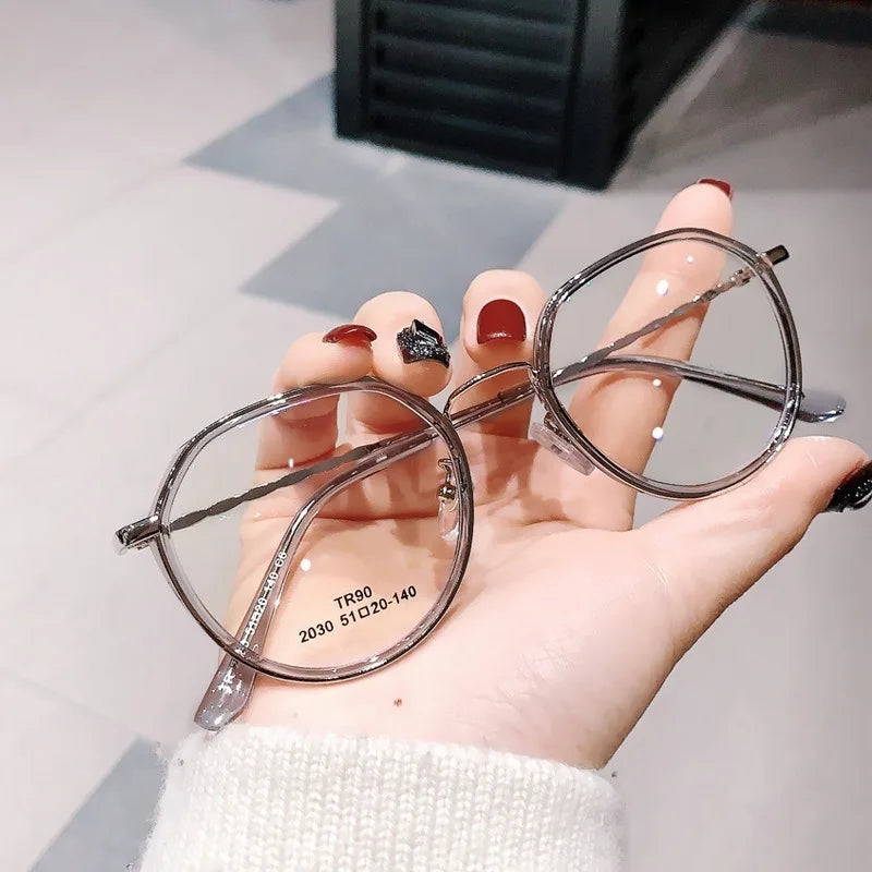 Anti-radiation Glasses for Women Student Glasses Anti-blue Light Computer Glasses Replaceable Lenses Lightweight Design Eyewear