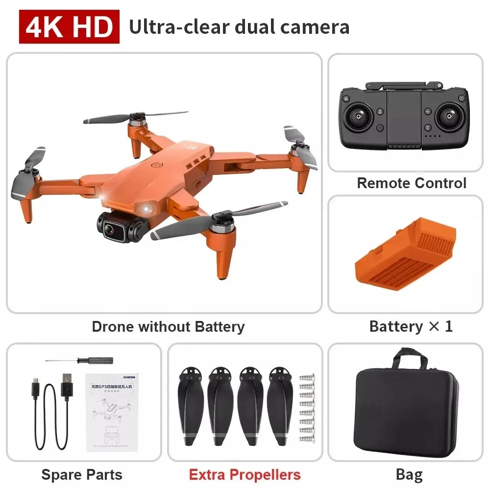 Drone L900 4K Pro 5G GPS HD Dual Camera Photography Brushless Foldable Quadcopte