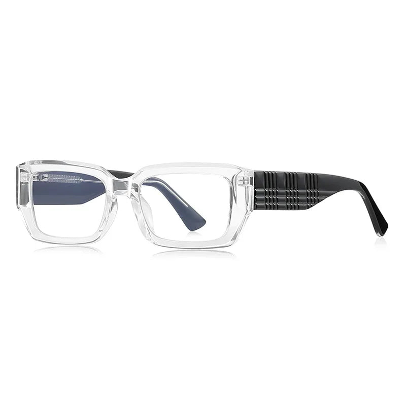 JNPCXI New Transparent Rectangle Anti Blue Light Reading Glasses Women Fashion Square Myopia Prescritption Computer Eyewear
