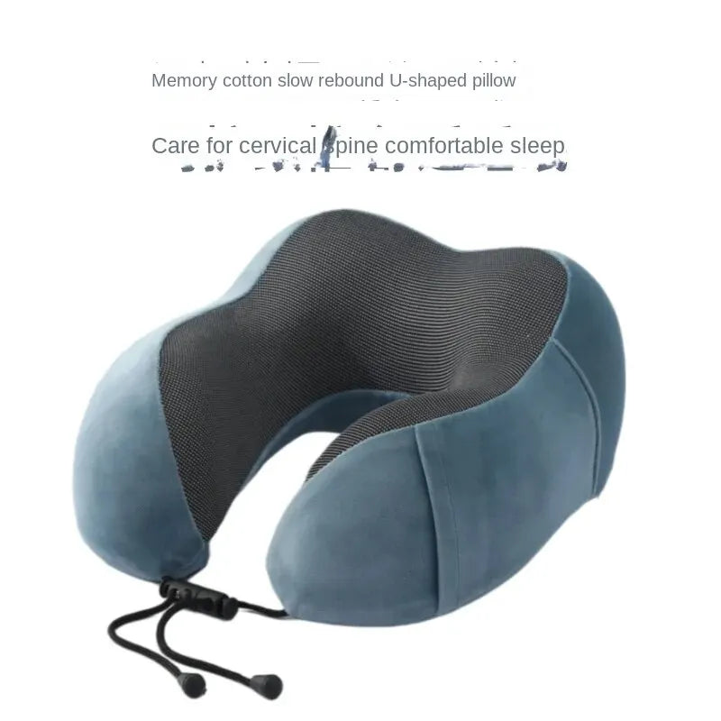 1pc Rebound Travel Pillow, U-shaped Headrest Neck Support Nap Air Palne Pillow