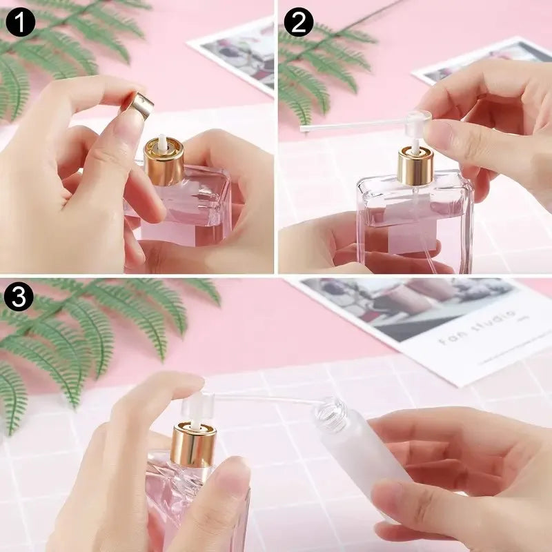 10/30/50pcs Refillable Perfume Dispenser Pump, Diffuser Funnel Cosmetic Pump Distributor, Portable Perfume Filling Tool