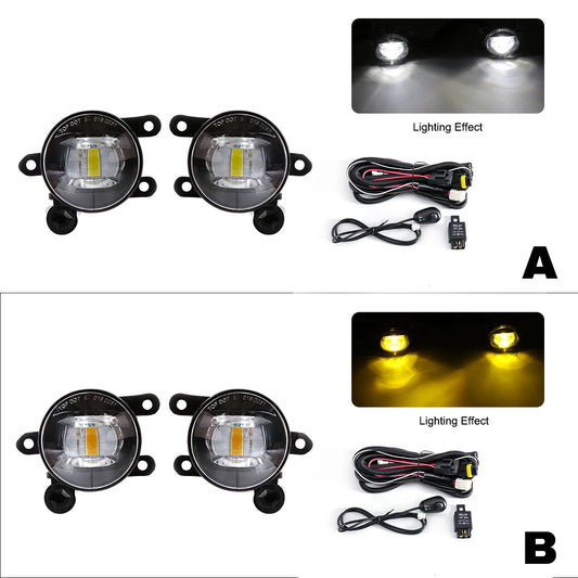 LED Fog Lamps For Ford Bronco Sport 2021 2022 Ranger Raptor 2022 2023 2024 ESCAPE 2023 2024 Yellow White Daytime Running Lights