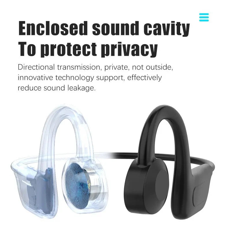 BMAD Bone Conduction Earphones IPX8 Waterproof HiFi Headset Suitable For Swimming Bluetooth 5.4 Wireless Sport Headphones MP3