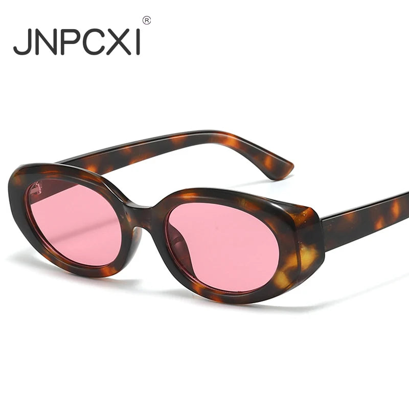 JNPCXI Retro Small Cat Eye Sunglasses Women Fashion Colorful Shades Leopard Sun Glasses Female UV400 Men Eyewear