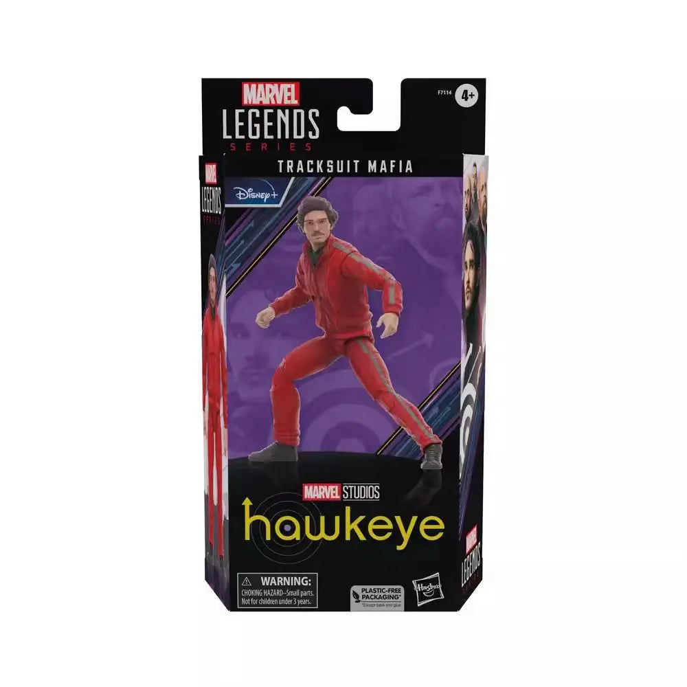 Original Hasbro Marvel Legends Series TRACKSUIT MAFIA Hawkeye Anime Figure Collection Toys Ornaments